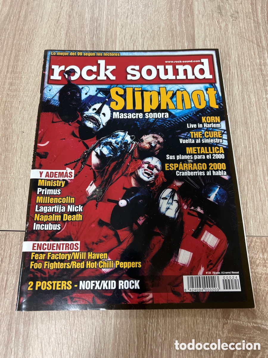 Sammeln von Zeitschriften und Zeitungen: ROCK SOUND LO MEJOR DEL 99 DOBLE POSTER NOFX/ KID ROCK