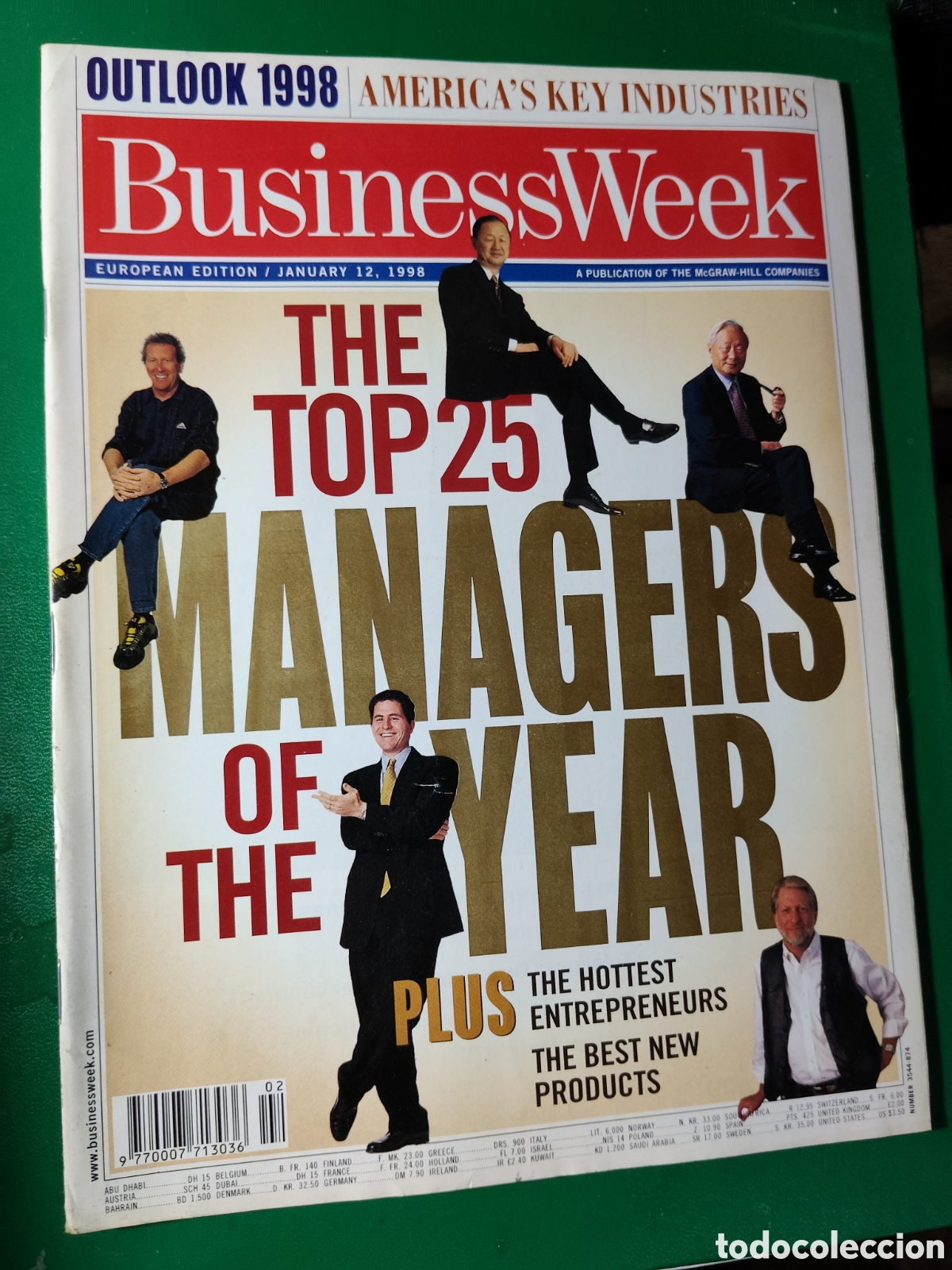 Coleccionismo de revistas y peri&oacute;dicos: Business Week edici&oacute;n Europea 12 junio a&ntilde;o 1998