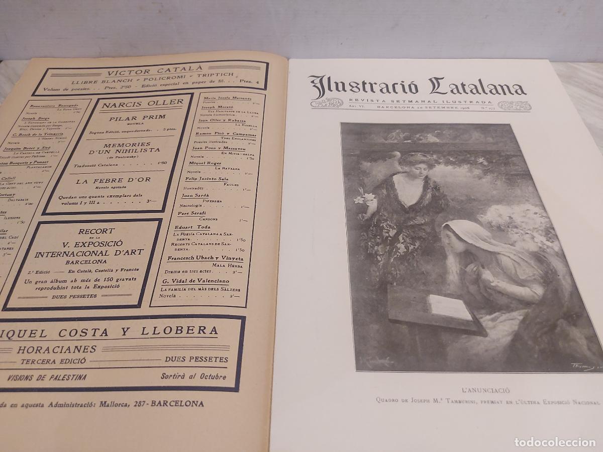 Coleccionismo de revistas y peri&oacute;dicos: 1908!! | ILUSTRACI&Oacute; CATALANA N.&ordm; 277 | DIADA | RAFAEL CASANOVA | BARCELONA