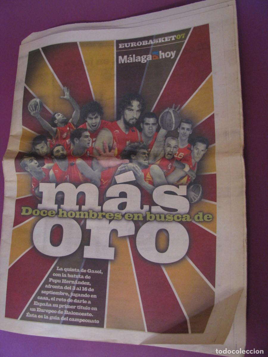 Coleccionismo de revistas y peri&oacute;dicos: PERIODICO MALAGA HOY. DEDICADO A EUROBASKET 07. 2007