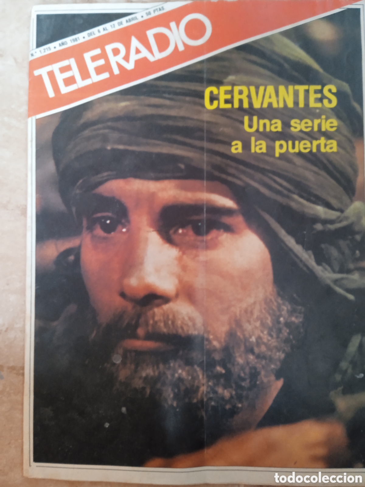 Collectionnisme de Revues et Journaux: Teleradio revista Tele Radio n&deg;1215 Cervantes una serie a la puerta. Patxi Andion Gurriaran