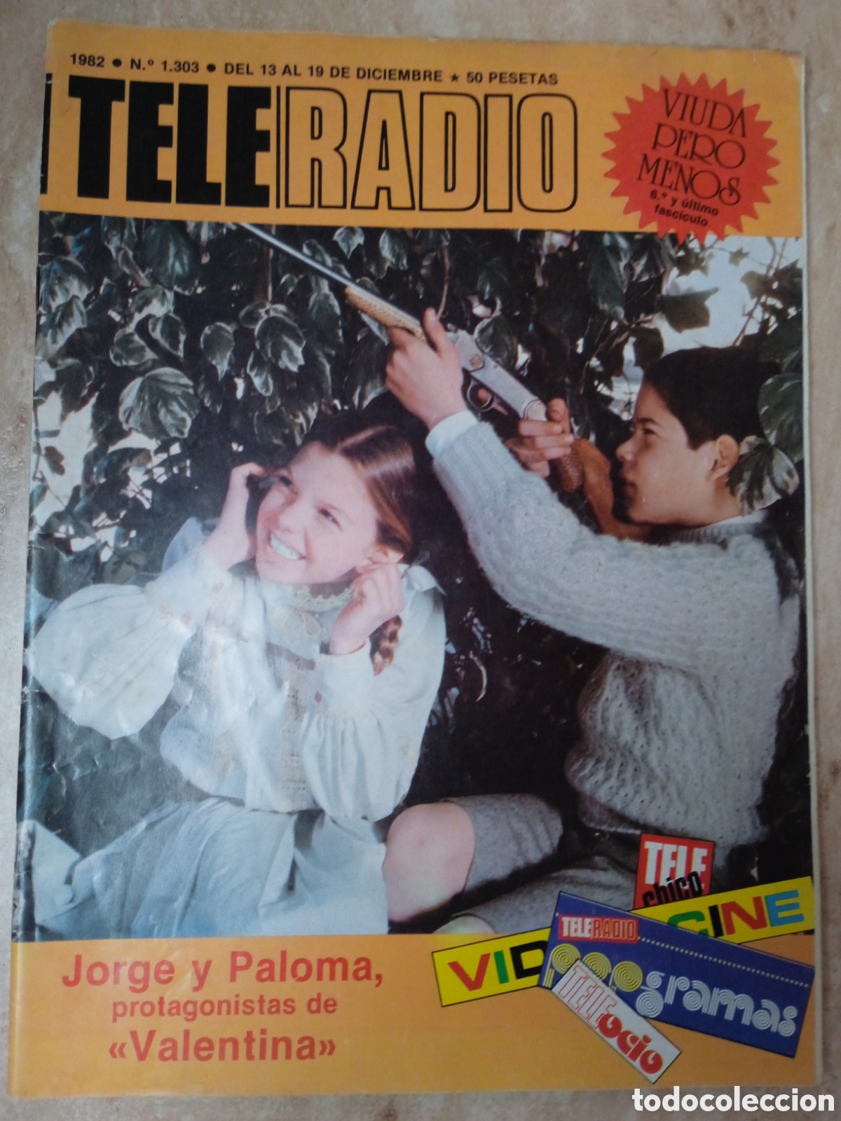 Coleccionismo de revistas y peri&oacute;dicos: Teleradio n&deg;1303 Barbara Rey y &Aacute;ngel Cristo presentan su circo Antonio Ferrandis Jorge Sanz en Valen