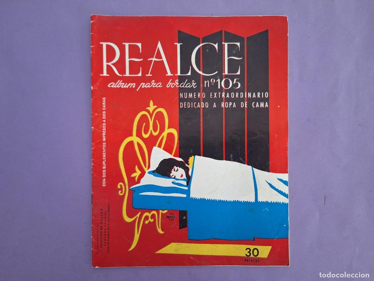 Coleccionismo de revistas y peri&oacute;dicos: REVISTA LABORES REALCE N&ordm; 105 ALBUM BORDAR EXTRAORDINARIO ROPA DE CAMA VALENCIA 1966
