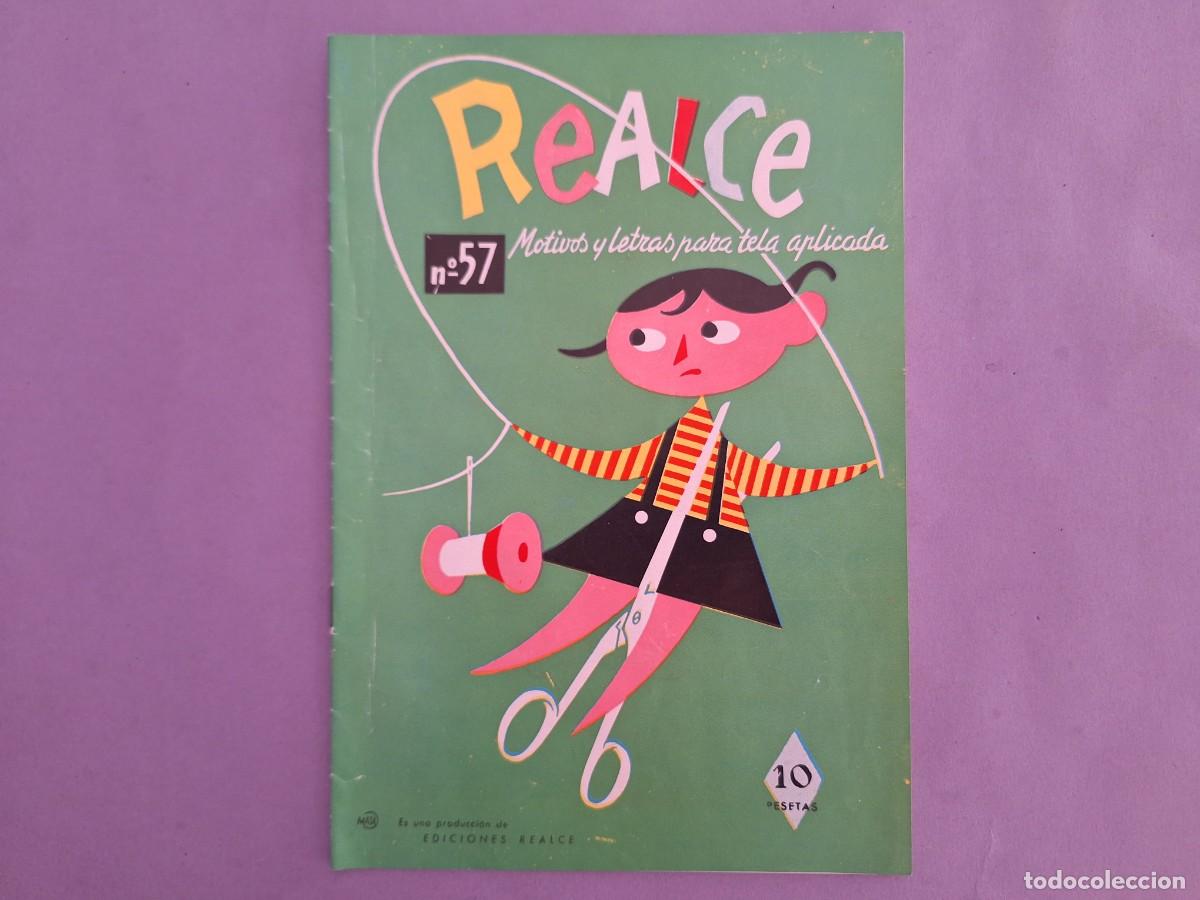 Coleccionismo de revistas y peri&oacute;dicos: REVISTA LABORES REALCE N&ordm; 57 MOTIVOS Y LETRAS PARA TELA APLICADA VALENCIA 1962