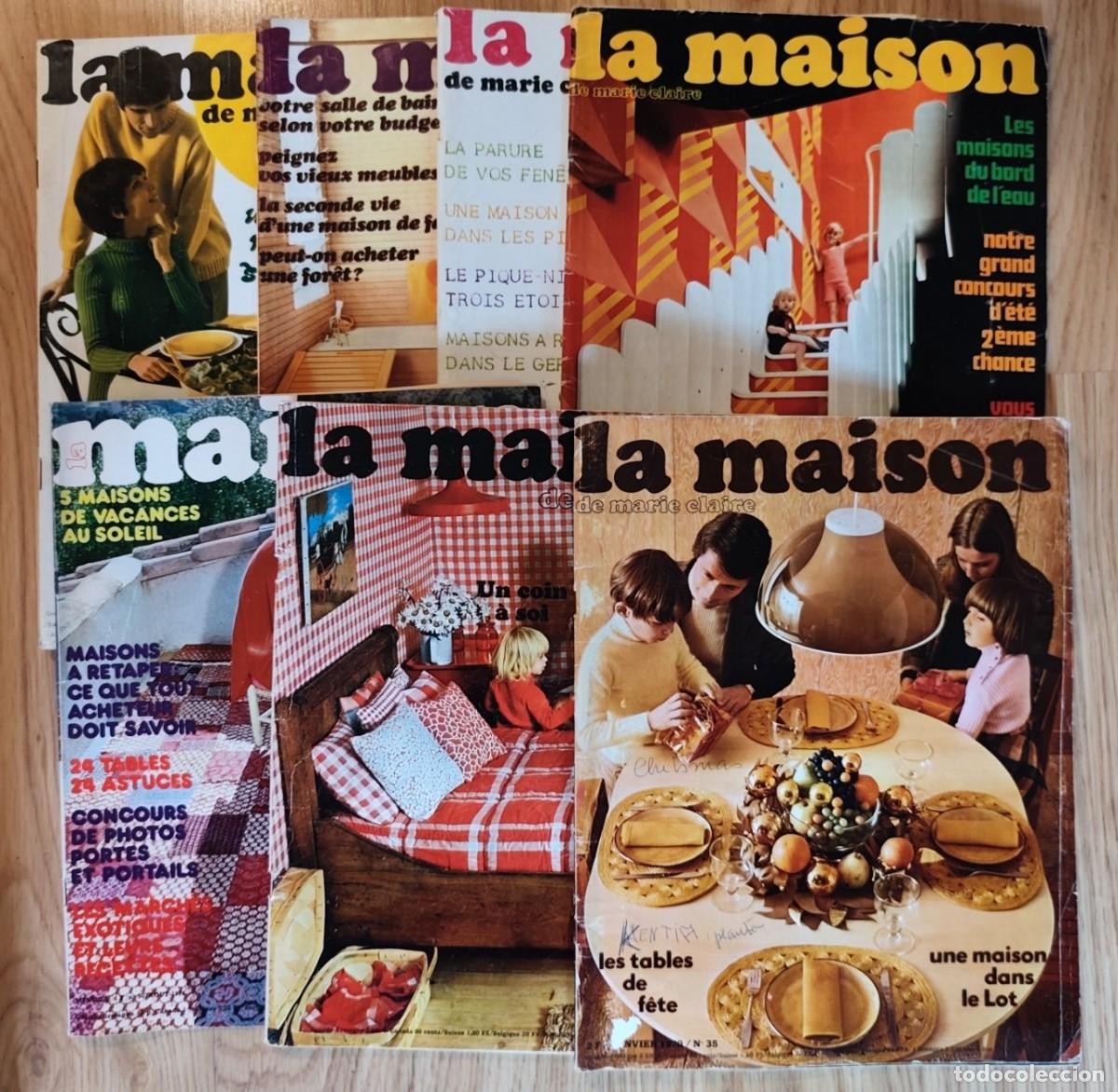 Coleccionismo de revistas y peri&oacute;dicos: LA MAISON DE MARIE CLAIRE- LOTE 7 REVISTAS- A&Ntilde;OS 60-70- EDICION FRANCESA