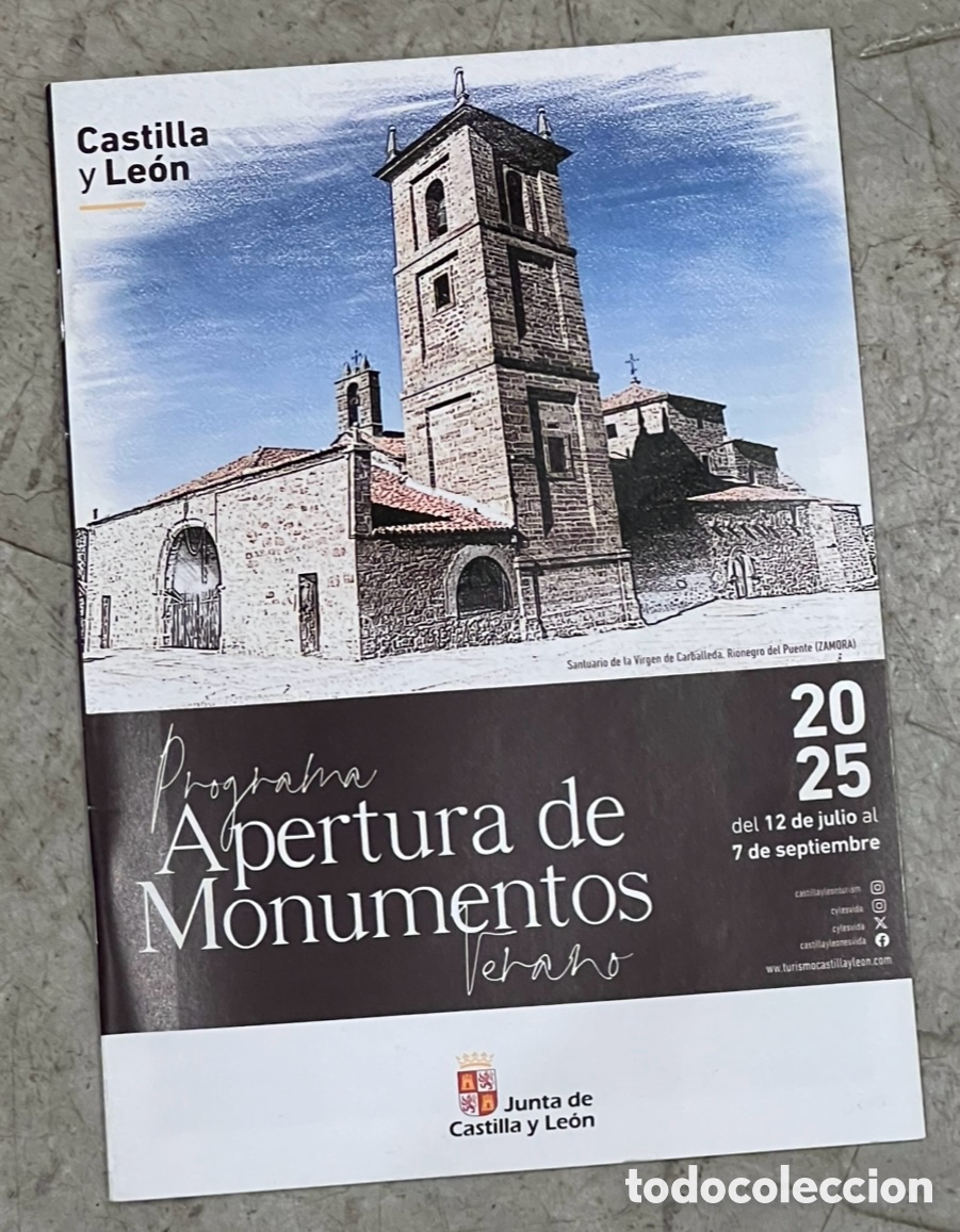Coleccionismo de revistas y peri&oacute;dicos: Revista. Programa de Apertura de Monumentos. Junta de Castilla y Le&oacute;n. 2025.