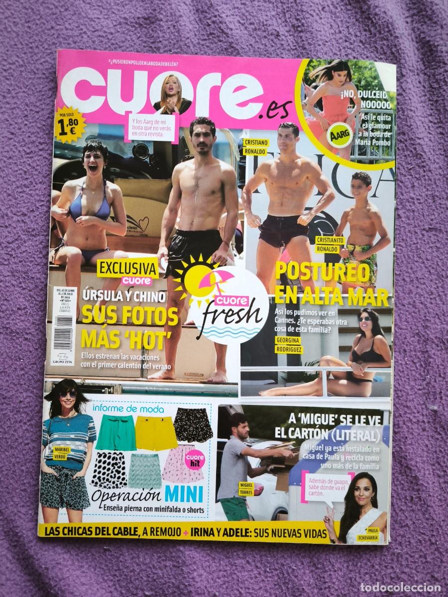 Coleccionismo de revistas y peri&oacute;dicos: Revista Cuore N&ordm; 686 &ndash; &Uacute;rsula Corber&oacute;, Cristiano Ronaldo, Dulceida Y Boda De Mar&iacute;a Pombo 2019