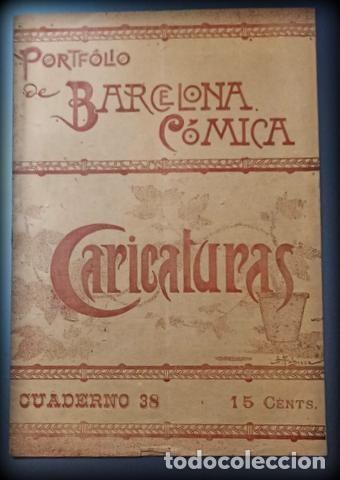 Coleccionismo de revistas y peri&oacute;dicos: Portfolio de Barcelona C&oacute;mica - Caricaturas - Cuaderno 38
