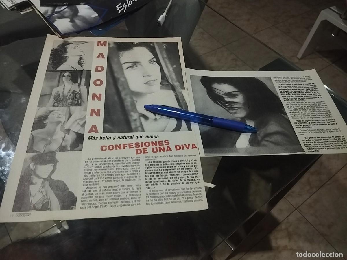 Coleccionismo de revistas y peri&oacute;dicos: MADONNA CANTANTE RECORTE REVISTA A&Ntilde;OS 80