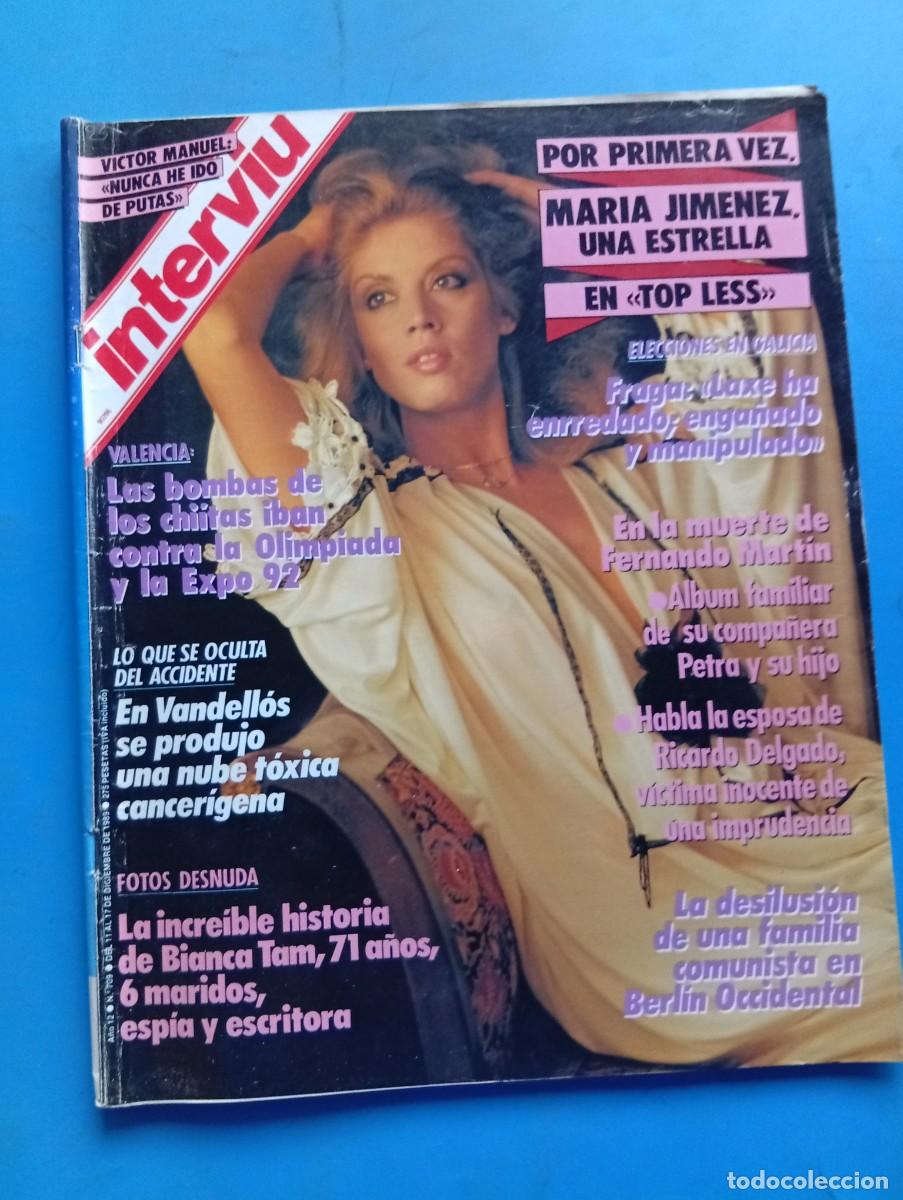 Coleccionismo de revistas y peri&oacute;dicos: INTERVI&Uacute;. A&Ntilde;O 12. N&ordm; 709. DICIEMBRE. 1989. MAR&Iacute;A JIM&Eacute;NEZ. LA INVASI&Oacute;N DE LAS MUJERES BELLAS.. LEER.