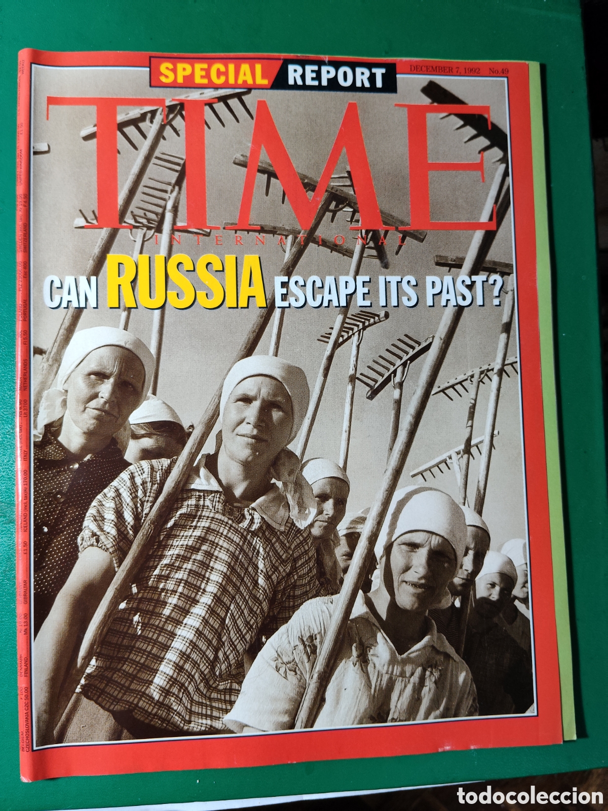 Coleccionismo de revistas y peri&oacute;dicos: REVISTA TIME ESPECIAL REPORTAJE RUSIA n&deg;49 1992
