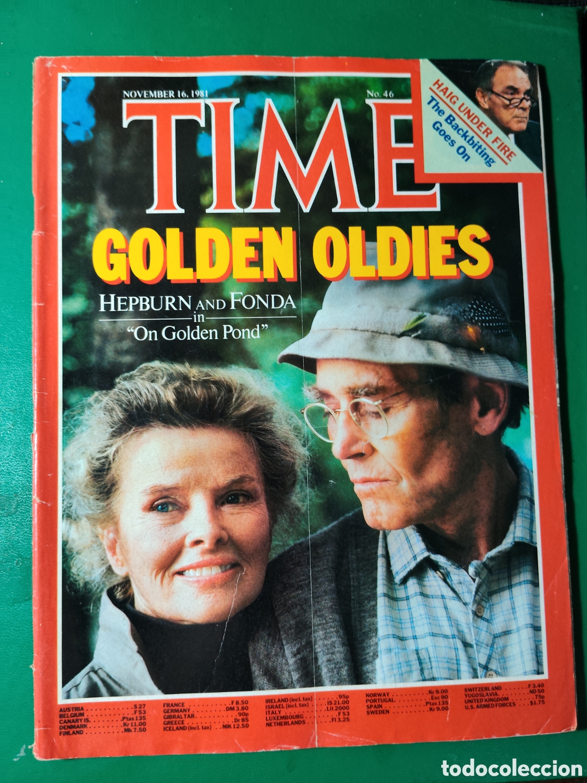 Colecionismo de Revistas e Jornais: Revista TIME noviembre 1981 n&deg;46