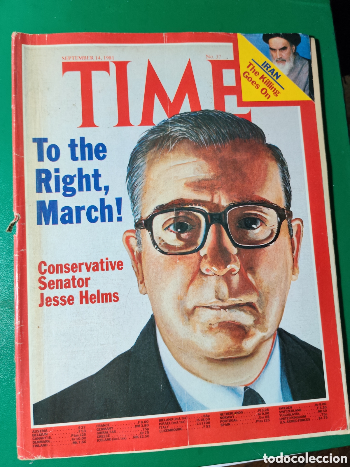 Coleccionismo de revistas y peri&oacute;dicos: Revista TIME septiembre 1981 n&deg;37