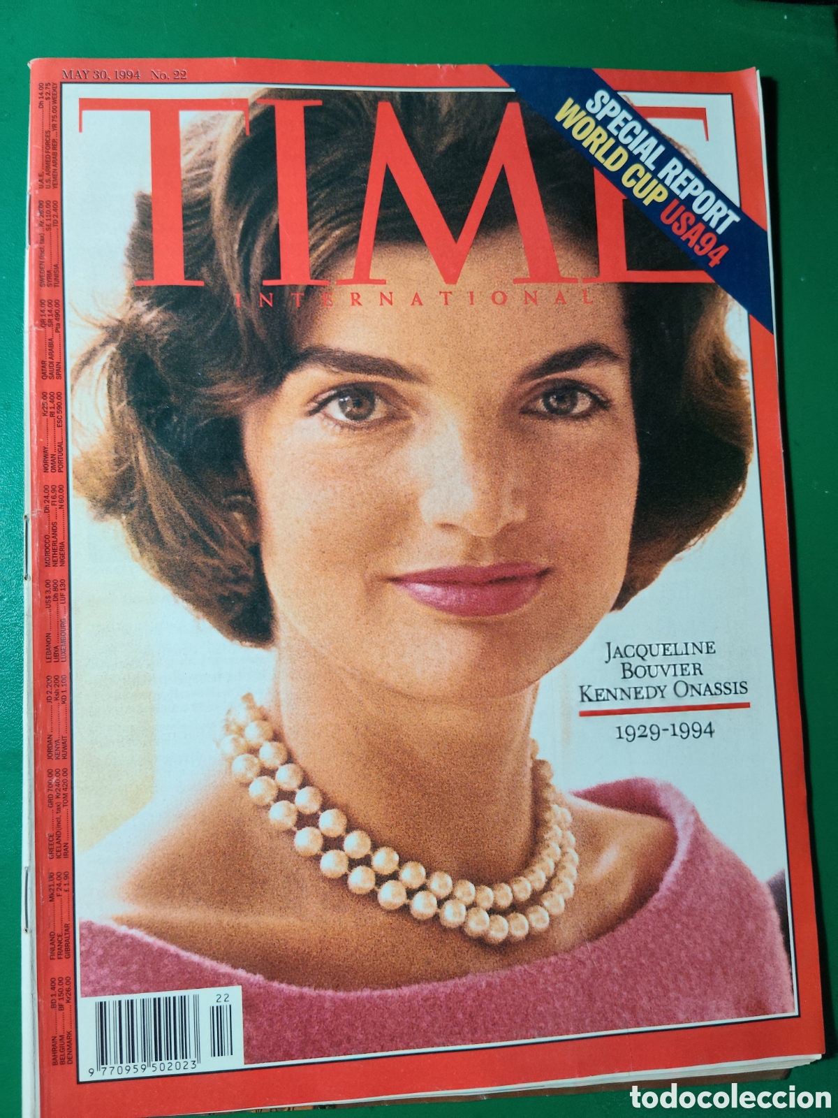 Coleccionismo de revistas y peri&oacute;dicos: Revista TIME mayo 1994 n&deg;22