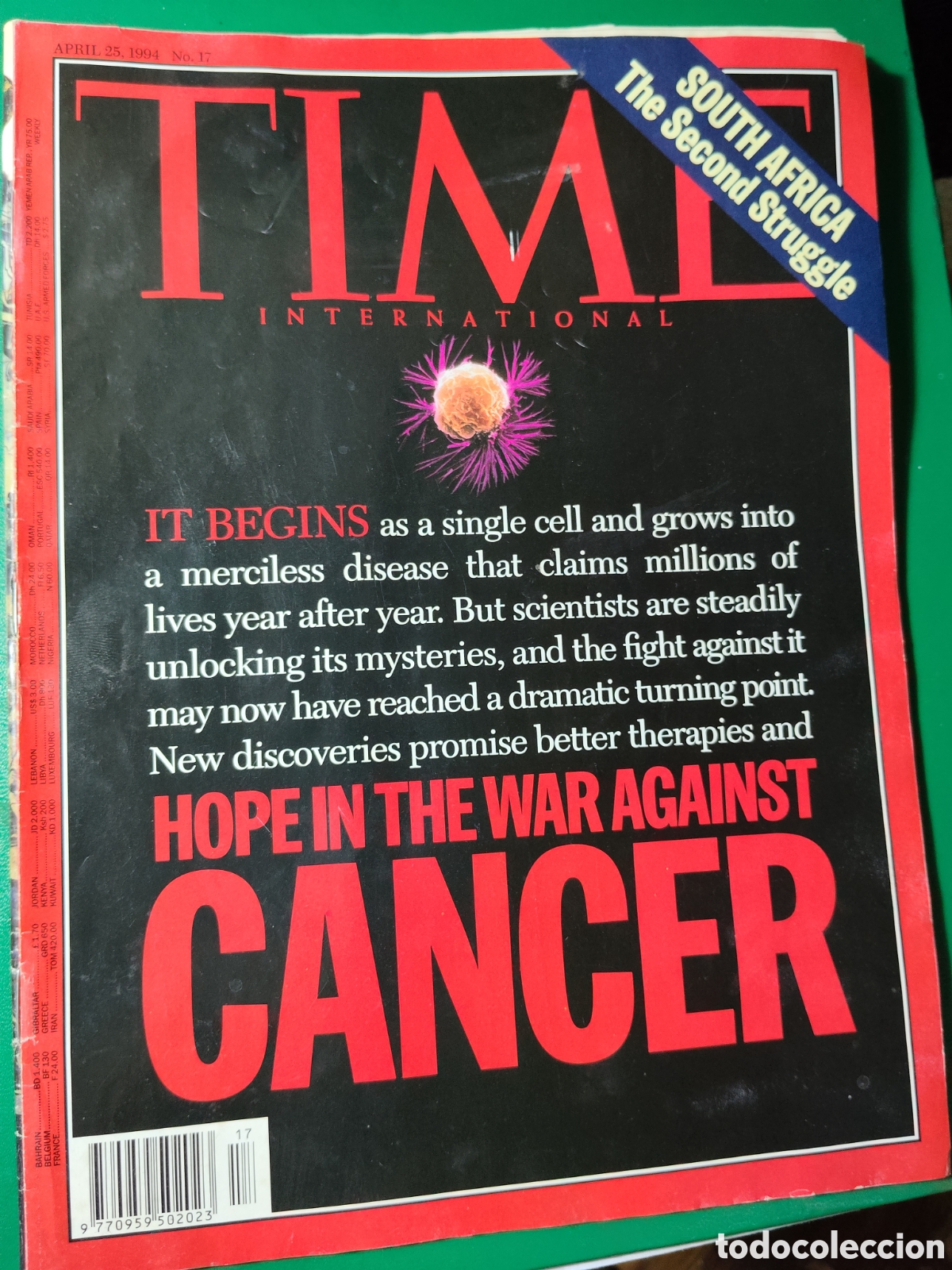 Collectionnisme de Revues et Journaux: Revista TIME abril 1994 n&deg;17