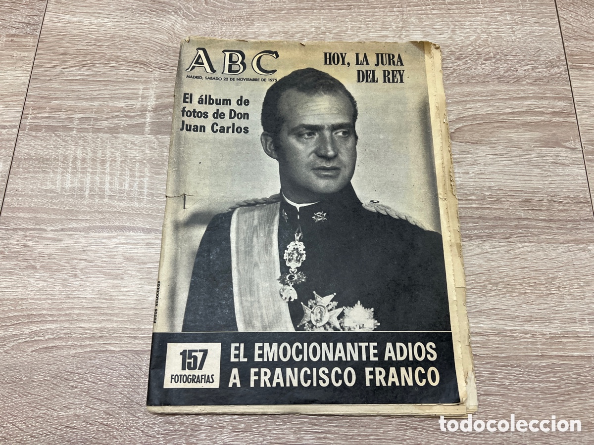 Collectionnisme de Revues et Journaux: ABC 22-11-1975 JUAN CARLOS REY DE ESPA&Ntilde;A