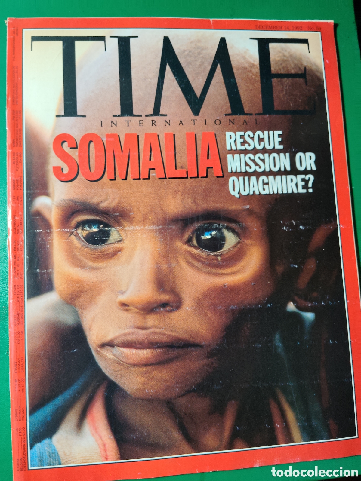 Colecionismo de Revistas e Jornais: Revista TIME diciembre 1992 n&deg;50
