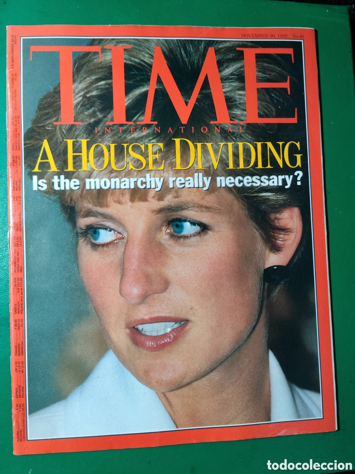 Collectionnisme de Revues et Journaux: Revista TIME LADY DI noviembre 1992 n&deg;22
