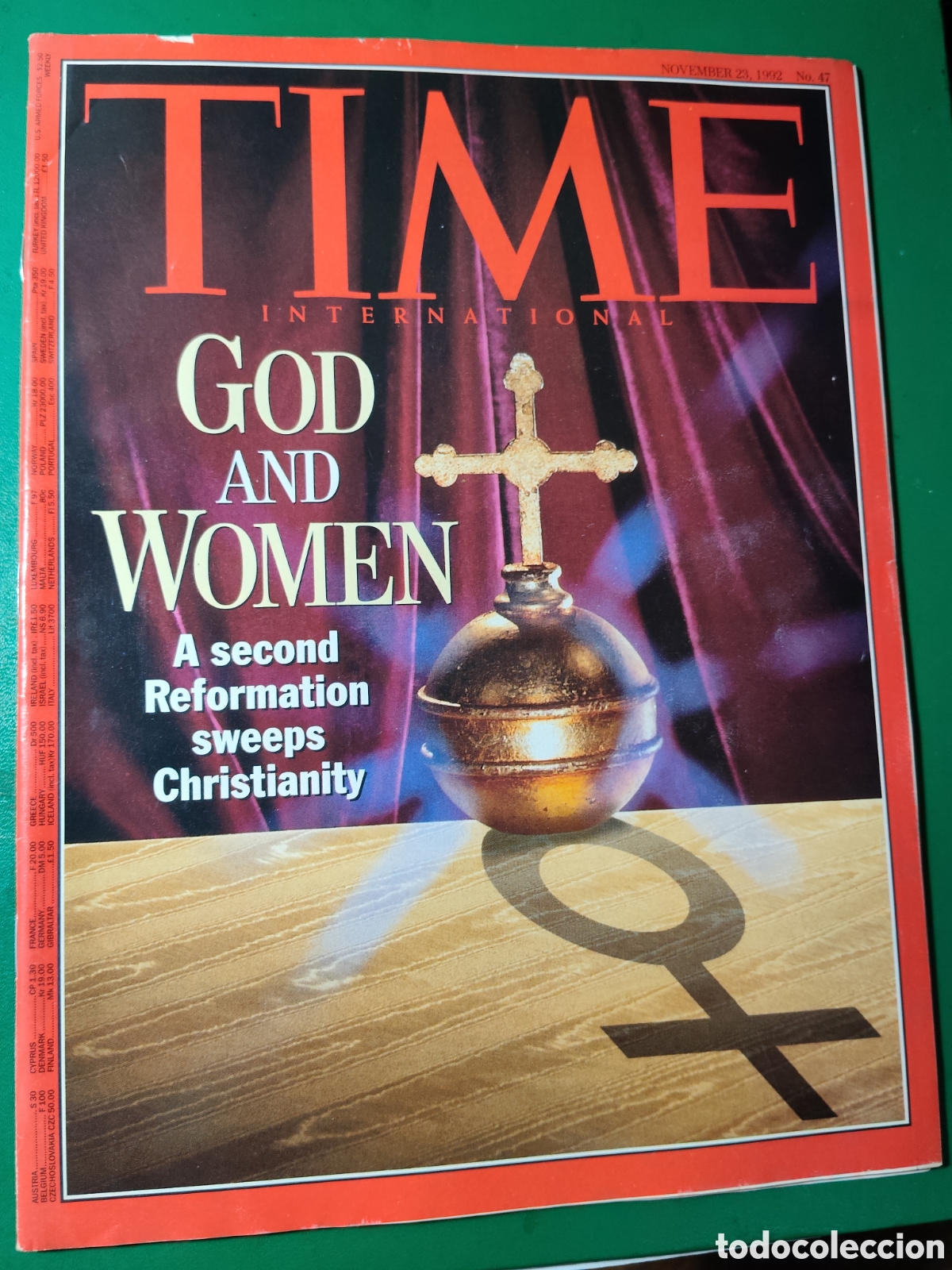 Coleccionismo de revistas y peri&oacute;dicos: Revista TIME octubre 1992 n&deg;47