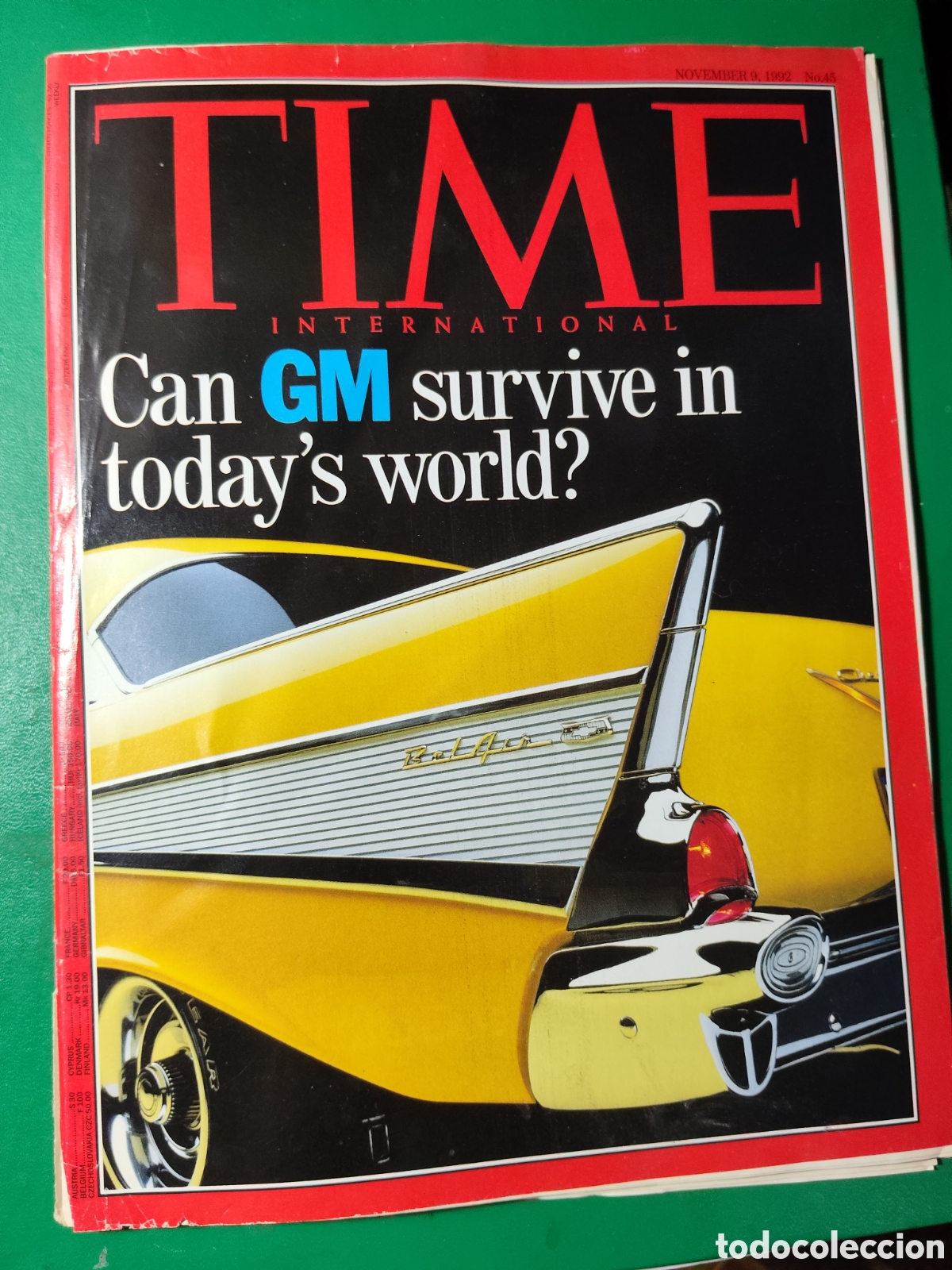Coleccionismo de revistas y peri&oacute;dicos: Revista TIME noviembre 1992 n&deg;45