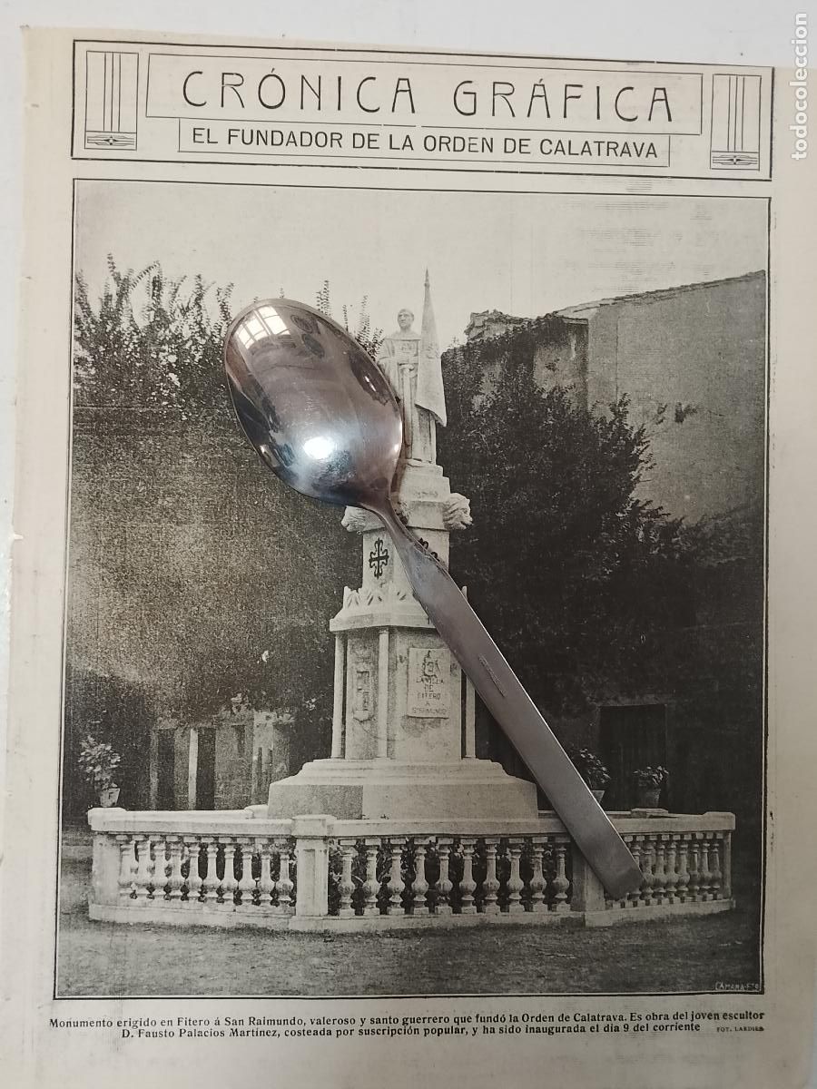 Coleccionismo de revistas y peri&oacute;dicos: hoja a&ntilde;o 1915/1916 - ORDEN DE CALATRAVA MONUMENTO