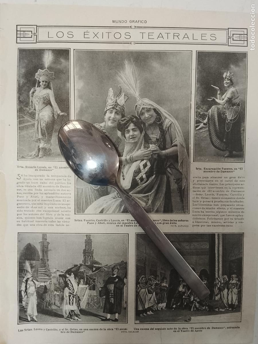 Coleccionismo de revistas y peri&oacute;dicos: hoja a&ntilde;o 1915/1916 - TEATRO ROSARIO LEONIS FUENTES CASTRILLO LEONIS ENCARNACION FUENTES TEATRO APOLO