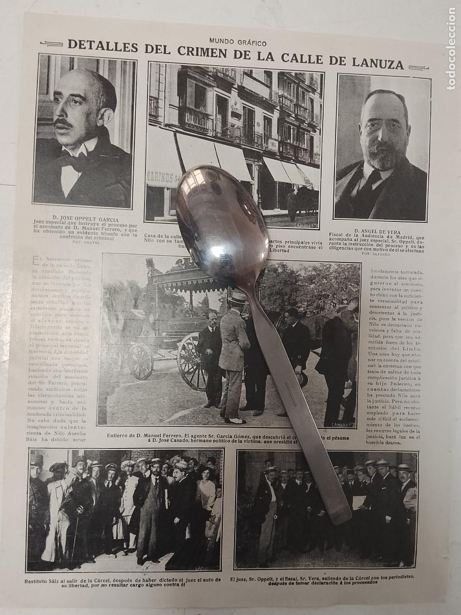 Coleccionismo de revistas y peri&oacute;dicos: hoja a&ntilde;o 1915/1916 - CRIMEN DE LA CALLE LANUZA JUEZ CALLE PRECIADOS FISCAL ENTIERRO MILITARES