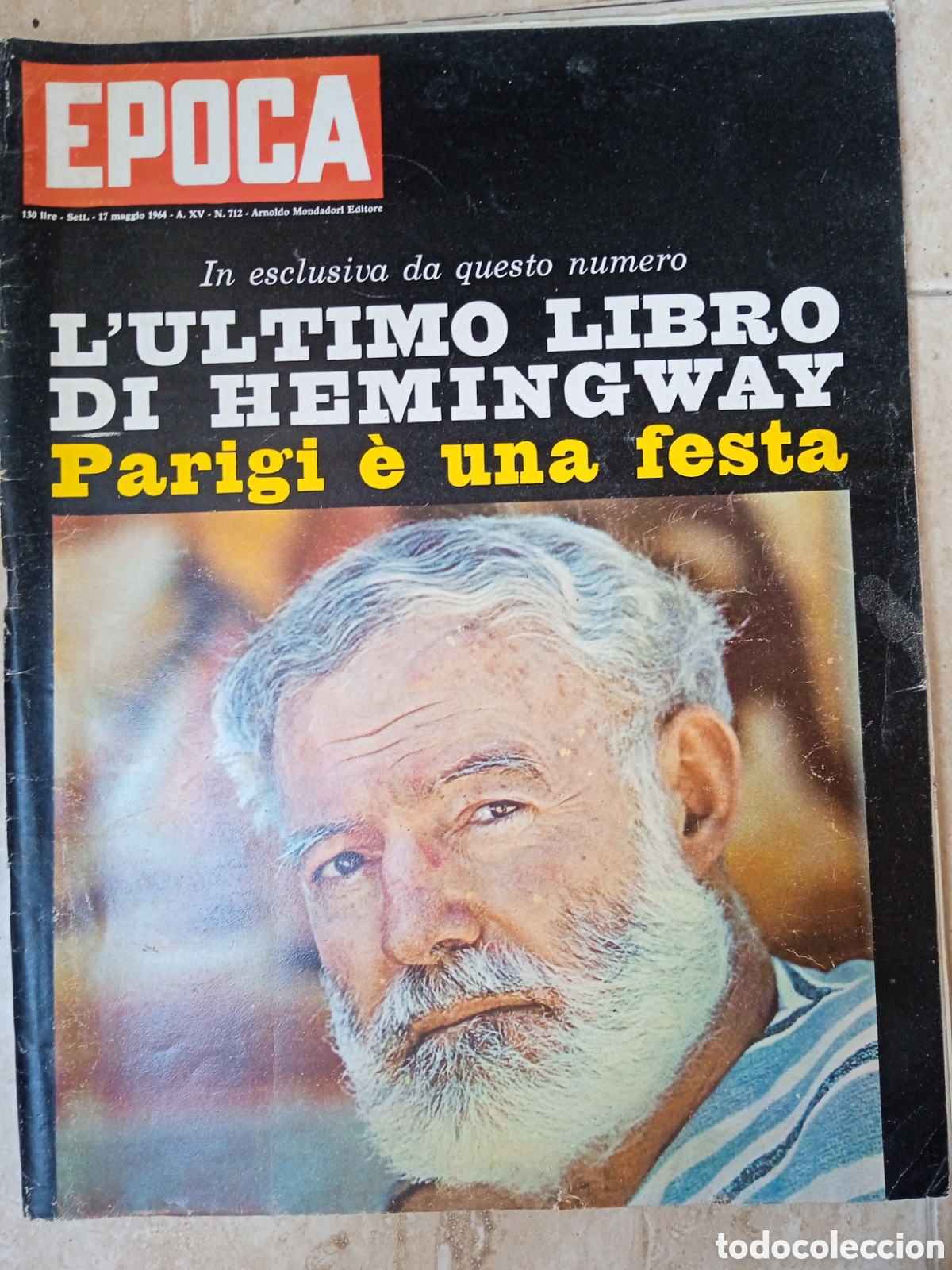 Coleccionismo de revistas y peri&oacute;dicos: Epoca n&deg;712 (Italia) Hemingway Par&iacute;s era una fiesta Claudia Cardinale Alfa Romeo