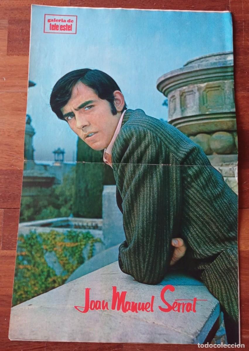 Coleccionismo de revistas y peri&oacute;dicos: POSTER JOAN MANUEL SERRAT TELE ESTEL 14 FEBRER 1969 CATALAN