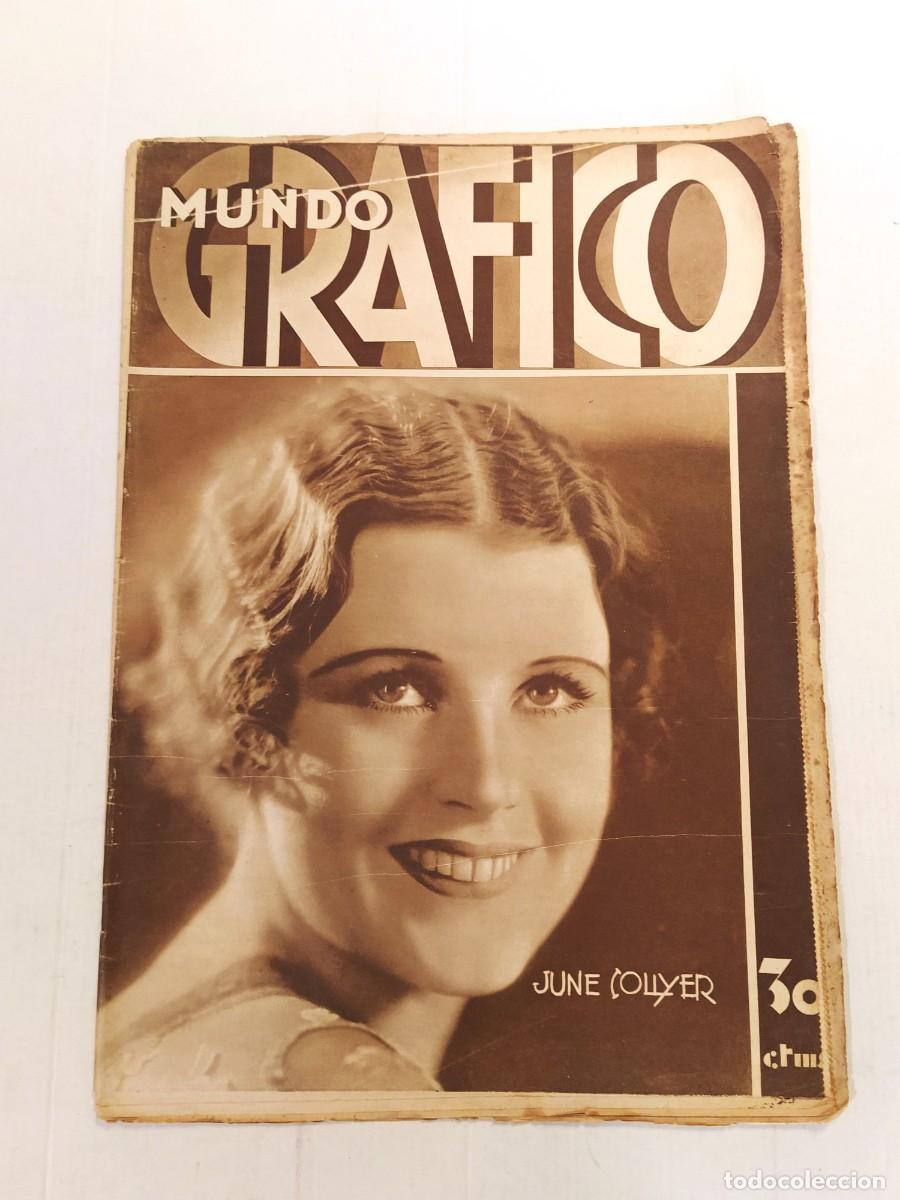 Sammeln von Zeitschriften und Zeitungen: MUNDO GRAFICO-A&Ntilde;O 1930-ENTIERRO DIAZ MENDOZA-UZCUDUN JOSE GIRONES-ZARAGOZA-REY EN TORO-BURGOS ETC