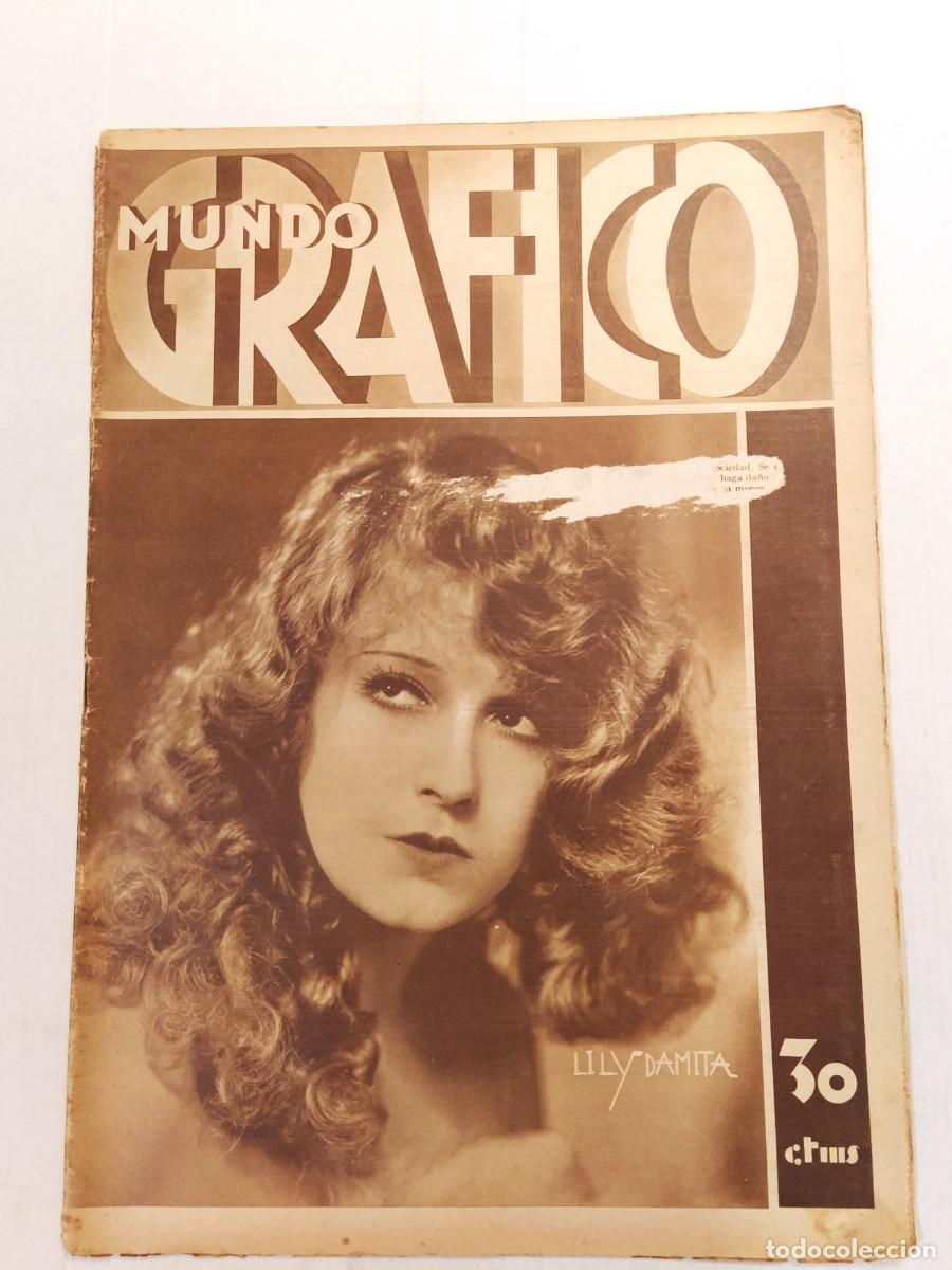 Sammeln von Zeitschriften und Zeitungen: MUNDO GRAFICO-A&Ntilde;O 1930-FIESTAS BARCELONA-DEVA-SANIDAD VALENCIA-ACCIDENTE AVIACION-HUNDIMIENTO ETC
