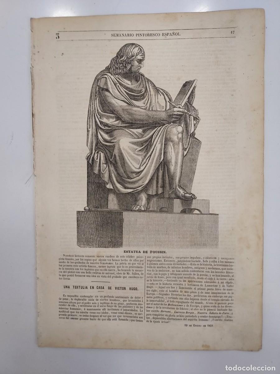 Coleccionismo de revistas y peri&oacute;dicos: SEMANARIO PINTORESCO ESPA&Ntilde;OL 1851 3. VICTOR HUGO, DUQUE DE RIVAS, Aben-Zaide (J. M. Andueza), Foix