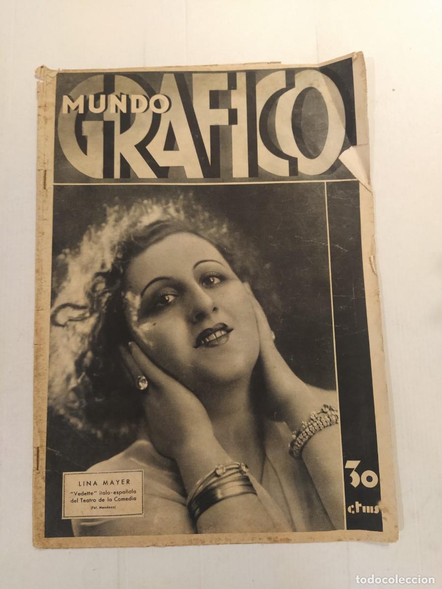 Coleccionismo de revistas y peri&oacute;dicos: MUNDO GRAFICO-A&Ntilde;O 1931-FIESTAS JUAN SEBASTIAN ELCANO-PRISION OCA&Ntilde;A-CHAPLIN EN ESPA&Ntilde;A-MOTOS SANLUCAR