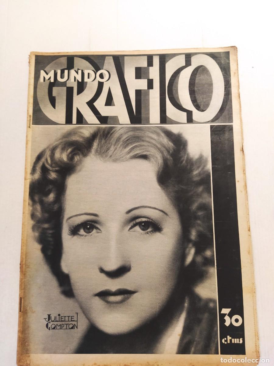 Sammeln von Zeitschriften und Zeitungen: MUNDO GRAFICO-A&Ntilde;O 1931-REGATAS BILBAO-MUERTE BORBON-ESCUELA POLICIA-MADRID-BORRAS-REPUBLICA ETC
