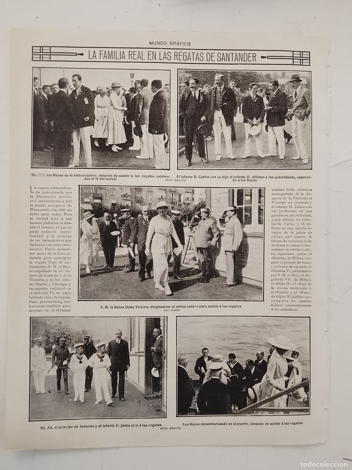 Coleccionismo de revistas y peri&oacute;dicos: hoja a&ntilde;o 1915/1916 - MADRID - NI&Ntilde;OS SANATORIO LA PEDROSA SANTANDER JORGE CARTIER TORERO R. ANILLO