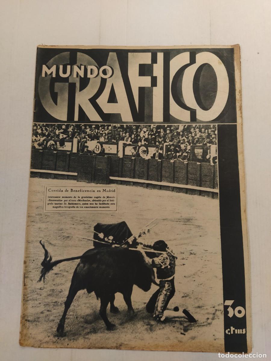 Sammeln von Zeitschriften und Zeitungen: MUNDO GRAFICO-A&Ntilde;O 1933-ASESINATO GUARDIA CIVIL-TERRORISMO SEVILLA-ROBO VALENCIA-CHOQUE TRANVIA BUS