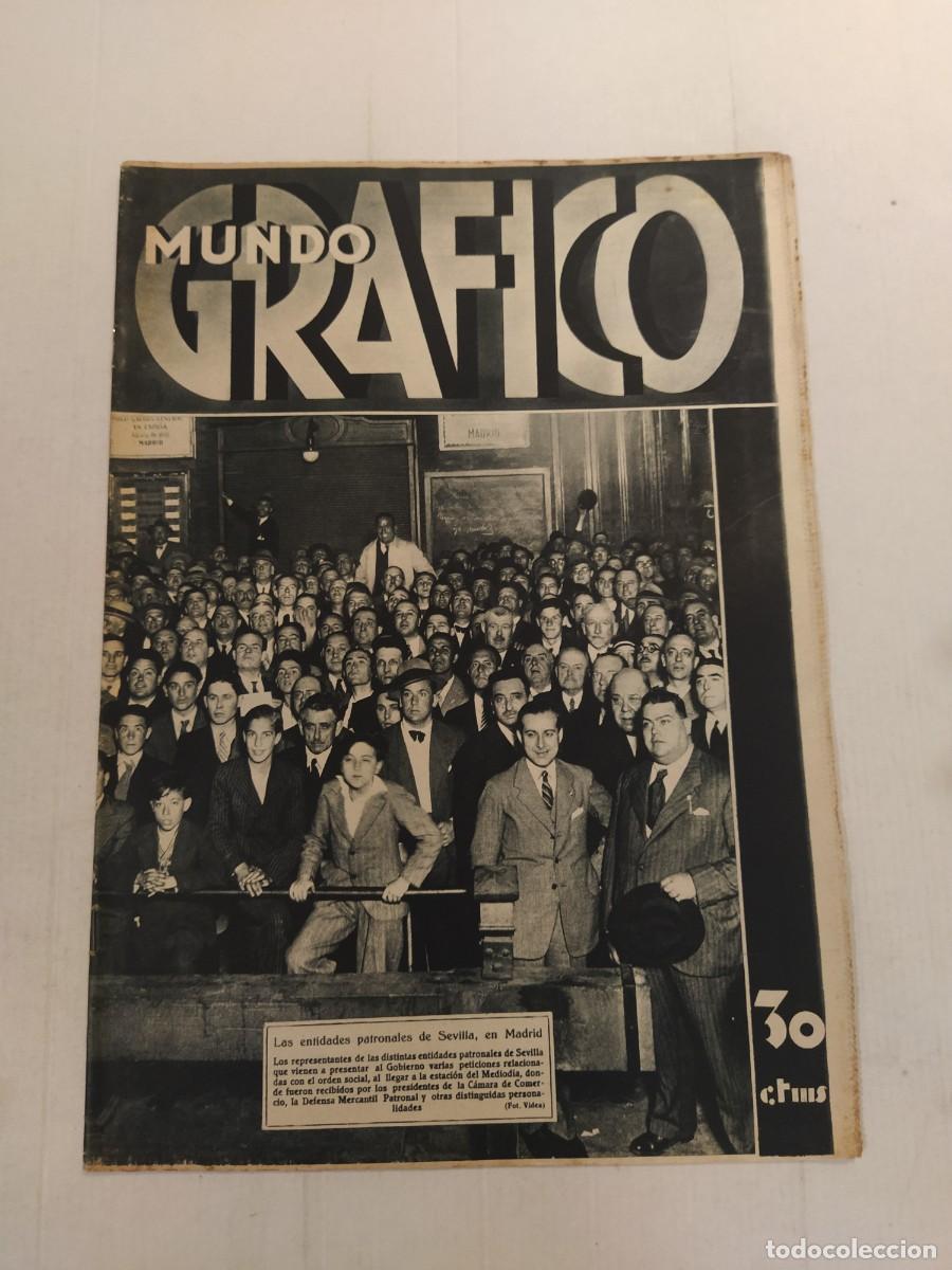 Coleccionismo de revistas y peri&oacute;dicos: MUNDO GRAFICO-A&Ntilde;O 1933-NARANJAS VALENCIA-BOMBA JOSE M&ordf; IBARRA-CARCEL FIGUERAS-HUELGA BILBAO-ASESINOS