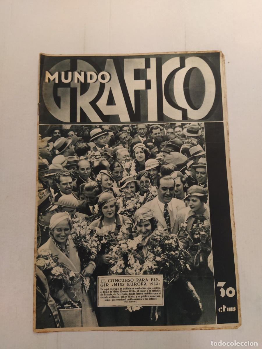 Coleccionismo de revistas y peri&oacute;dicos: MUNDO GRAFICO-A&Ntilde;O 1933-NI&Ntilde;O PERDIDO SANLUCAR-ASESINADO SEVILLA PEDRO CARAVACA-MADRID-VIRGEN ARRIXACA