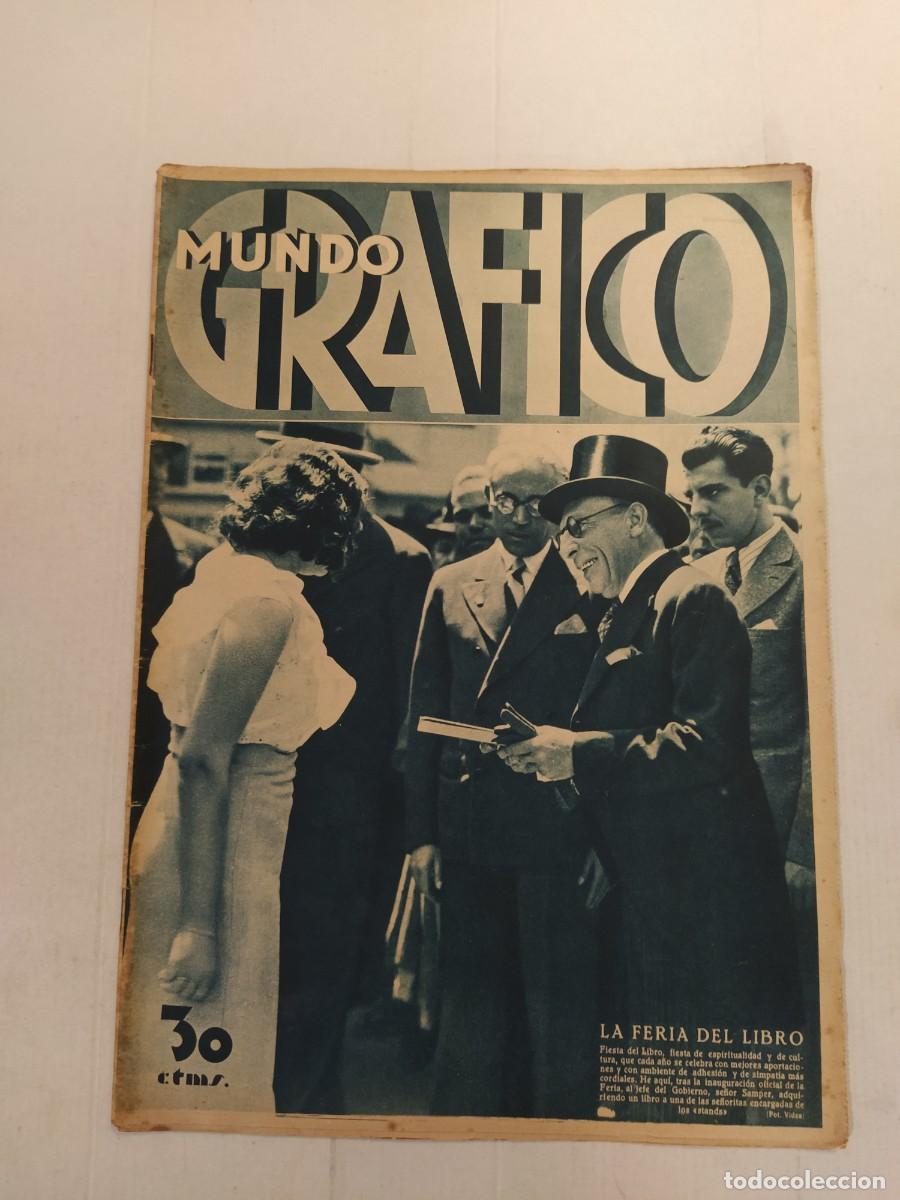 Collectionnisme de Revues et Journaux: MUNDO GRAFICO-A&Ntilde;O 1934-JULIAN GAYARRE PAMPLONA-FABRICA BOLAS BILLAR-REAL MADRID-PLATANOS CANARIAS