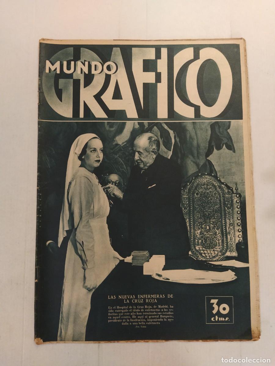 Collection Magazines and Newspapers: MUNDO GRAFICO-A&Ntilde;O 1934-CRUZ ROJA-GITANOS MADRID-SECUESTRO ASESINATO LINDBERGH-BARCELONA-MURCIA ETC