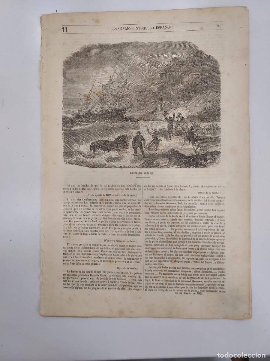 Coleccionismo de revistas y peri&oacute;dicos: SEMANARIO PINTORESCO ESPA&Ntilde;OL 1851 11. LUGO. FRANCISCO SANCHEZ BARBERO. FERNAN CABALLERO