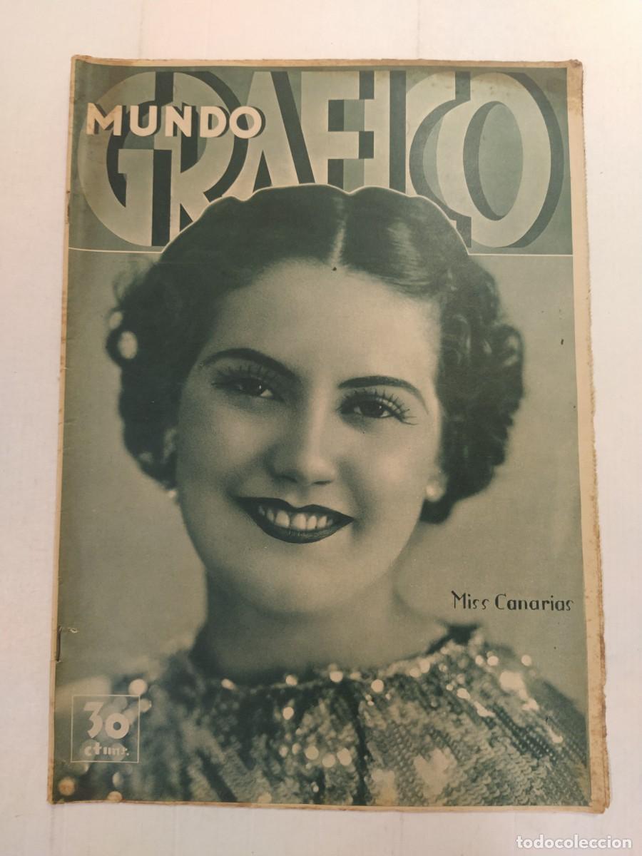 Coleccionismo de revistas y peri&oacute;dicos: MUNDO GRAFICO-A&Ntilde;O 1935-BARCELONA-MADRID-VUELTA CICLISTA-BETIS CAMPEON LIGA-EUSKADI-CORU&Ntilde;A-TOLEDO ETC