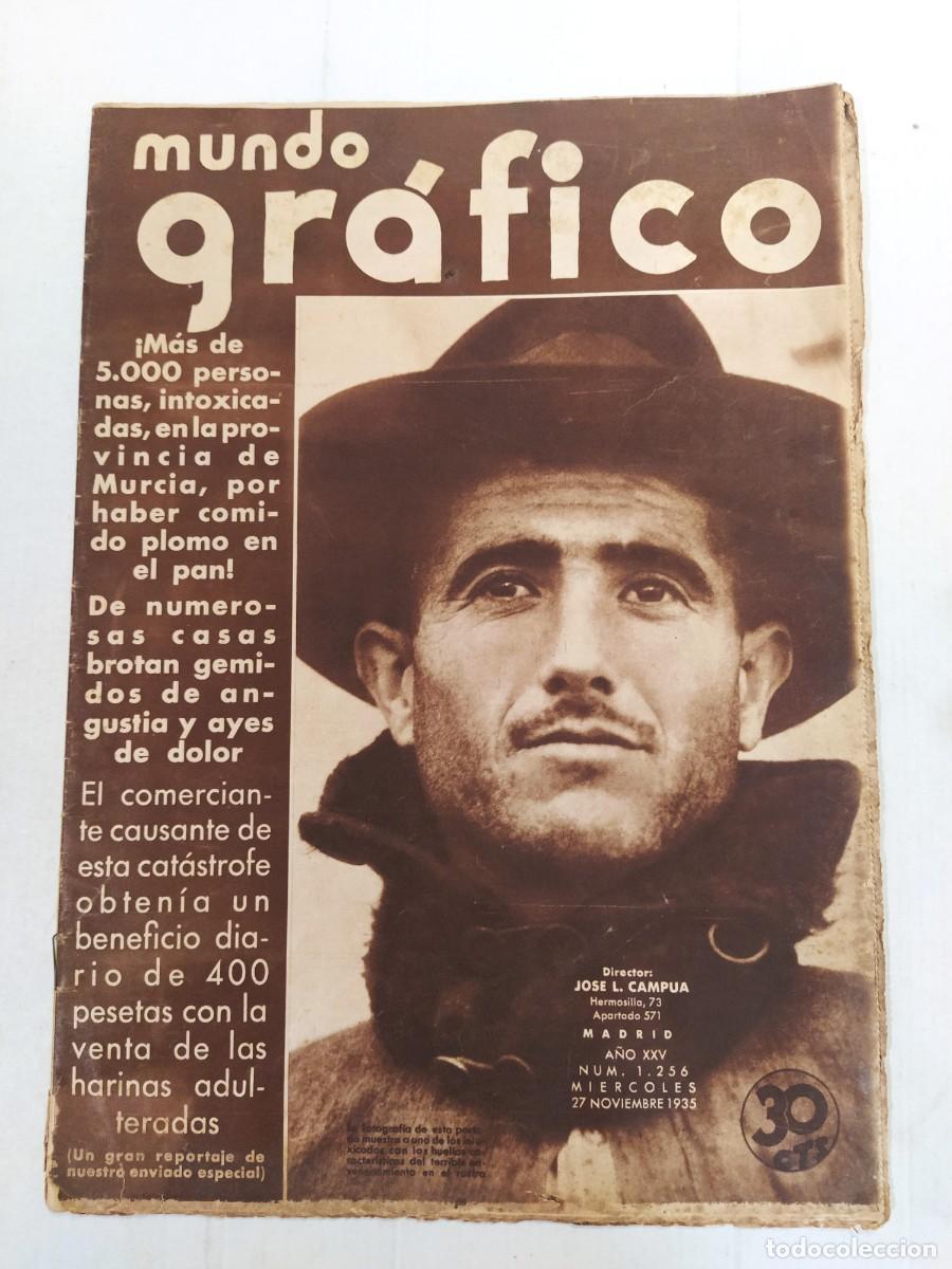 Coleccionismo de revistas y peri&oacute;dicos: MUNDO GRAFICO-A&Ntilde;O 1935-MURCIA PLOMO EN EL PAN-STRAUSS-CHELITO-TELA SCHERI EN BARCELONA-VILAFRANCA
