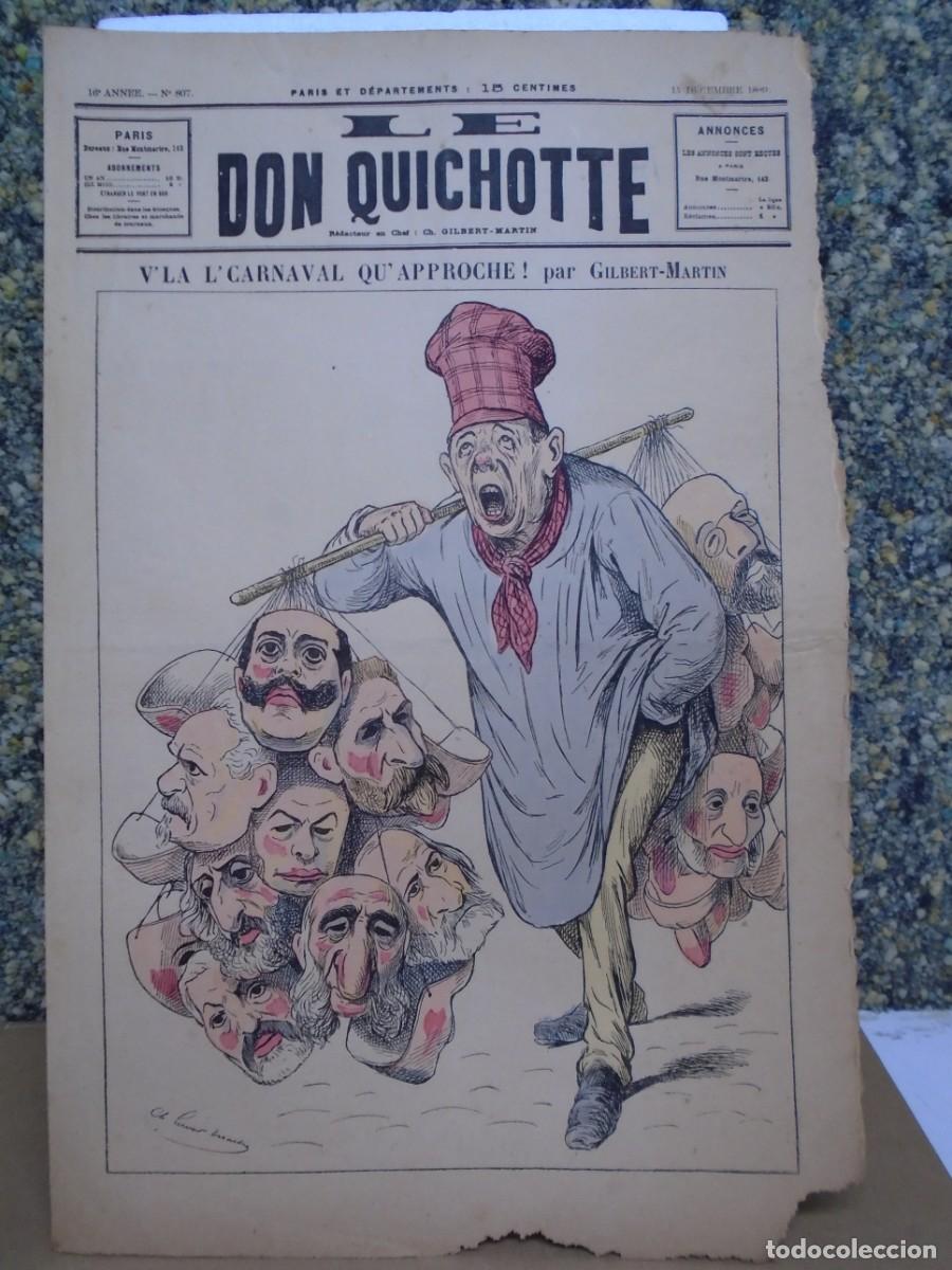 Coleccionismo de revistas y peri&oacute;dicos: SEMANARIO POLITICO-SATIRICO&rdquo;LE DON QUICHOTTE&rdquo;,N&ordm; 807 DEL 16/9/1893.