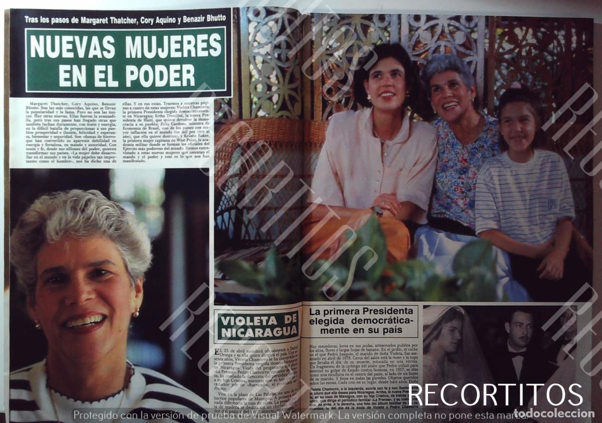Coleccionismo de revistas y peri&oacute;dicos: violeta de nicaragua primera presidenta electa