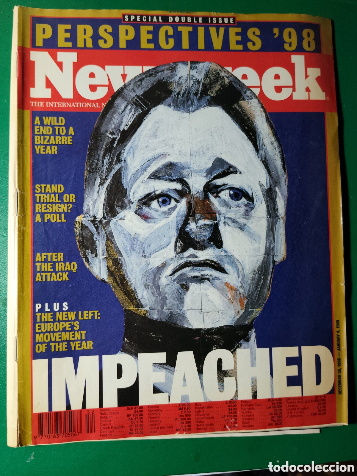 Coleccionismo de revistas y peri&oacute;dicos: Newsweek diciembre/enero 1998/99