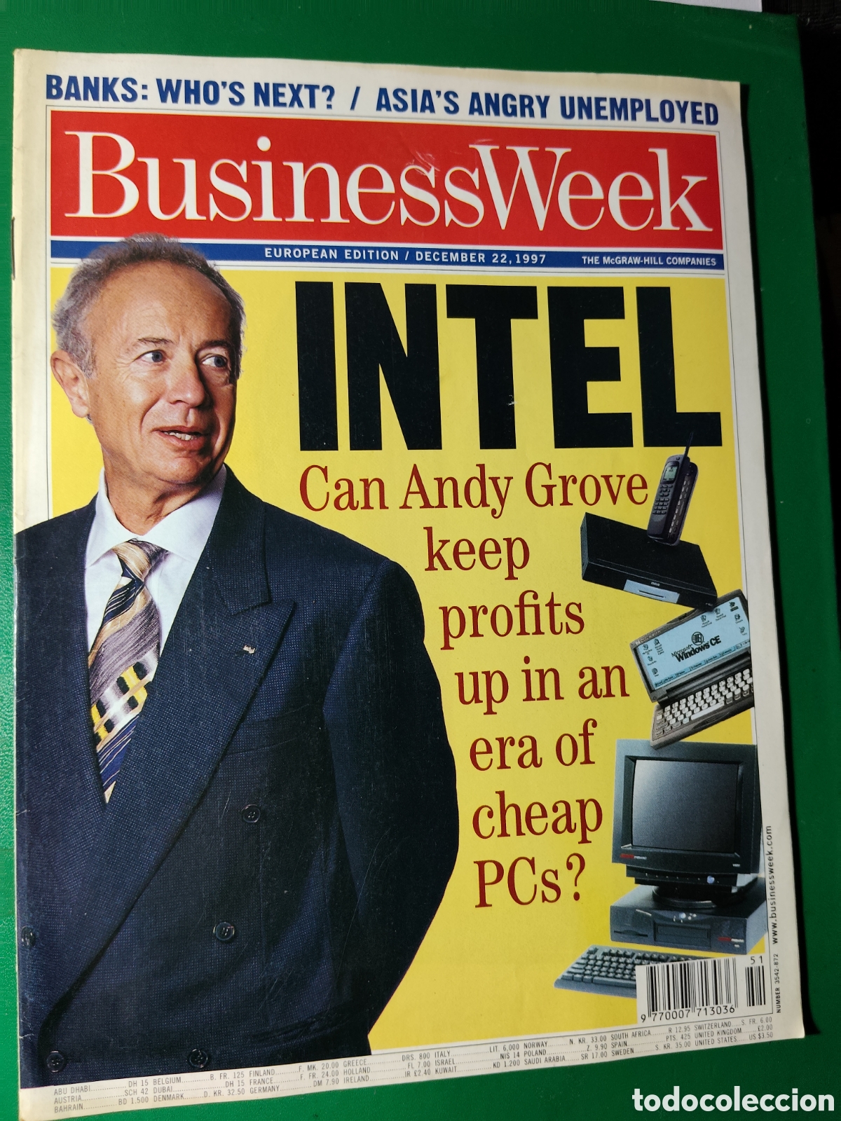 Coleccionismo de revistas y peri&oacute;dicos: Business Week edici&oacute;n Europea 1997 diciembre 22