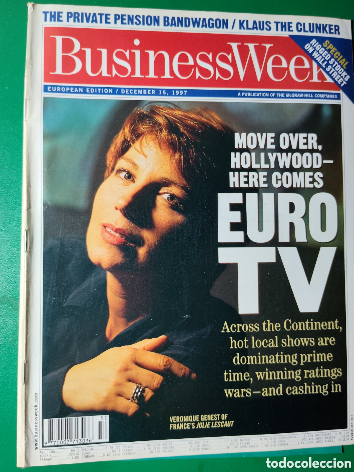 Coleccionismo de revistas y peri&oacute;dicos: Business Week edici&oacute;n Europea 1997 diciembre 15