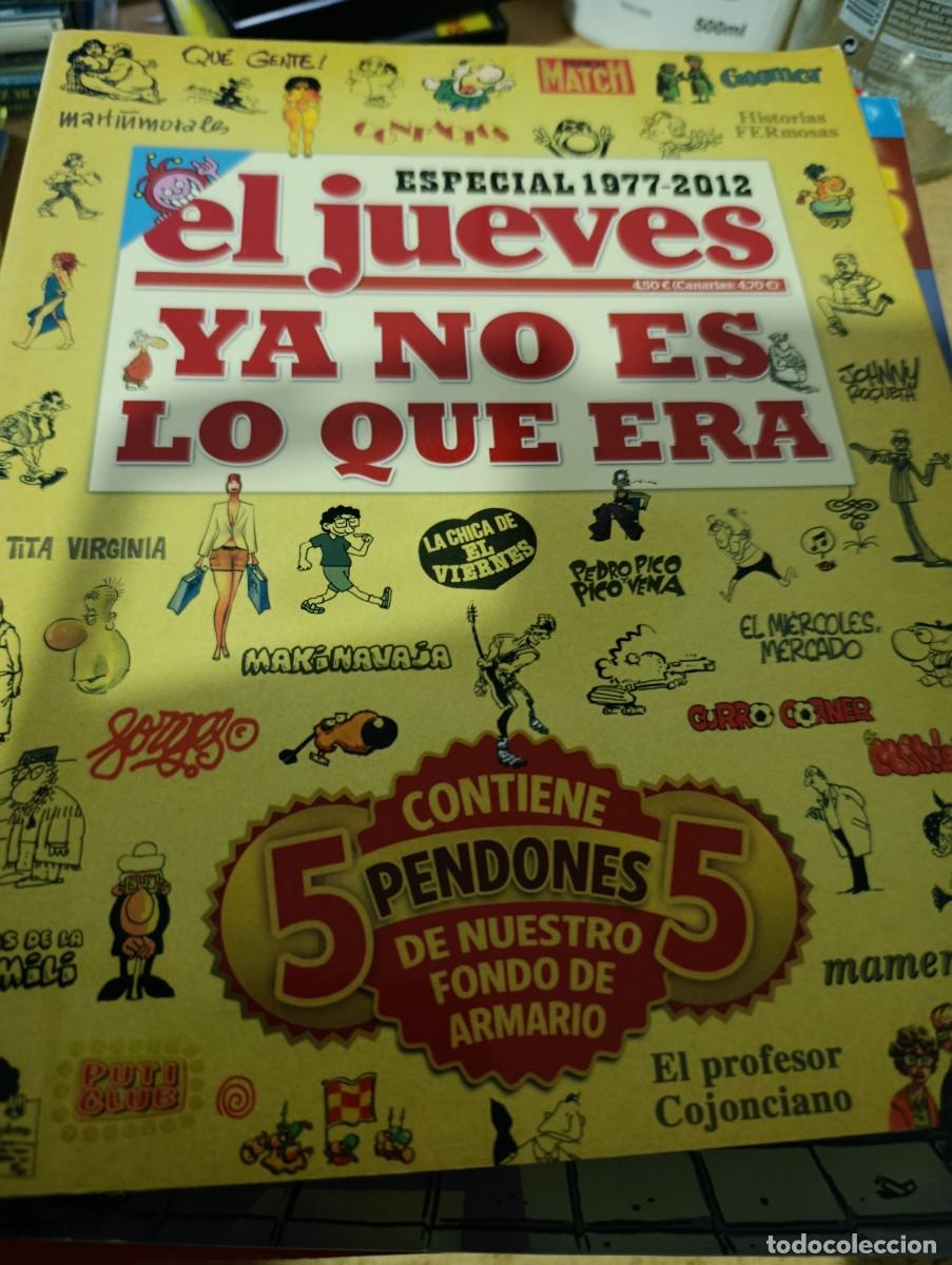 Colecionismo de Revistas e Jornais: ESPECIAL 1977 2012. EL JUEVES YA NO ES LO QUE ERA. CONTIENES 5 PENDONES. C8R