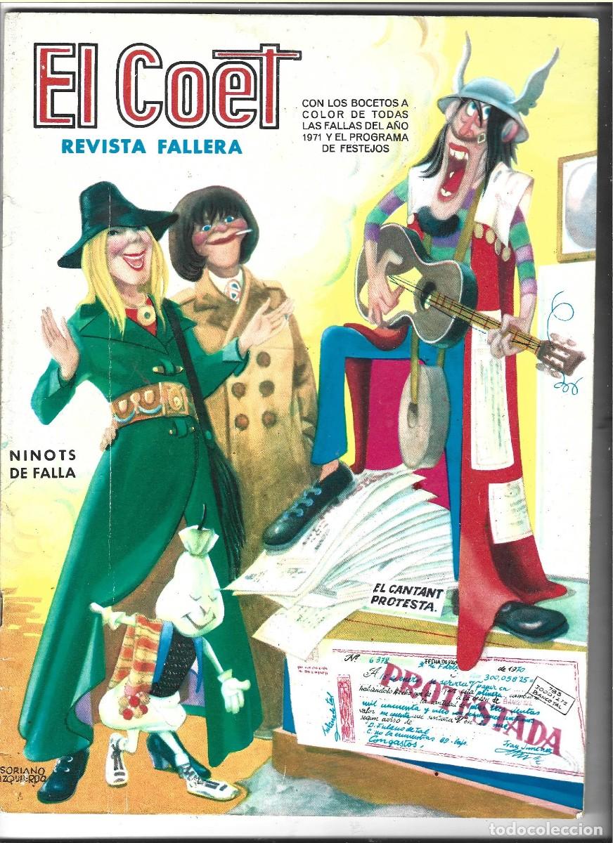 Coleccionismo de revistas y peri&oacute;dicos: REVISTA FALLERA EL COET DE 1971